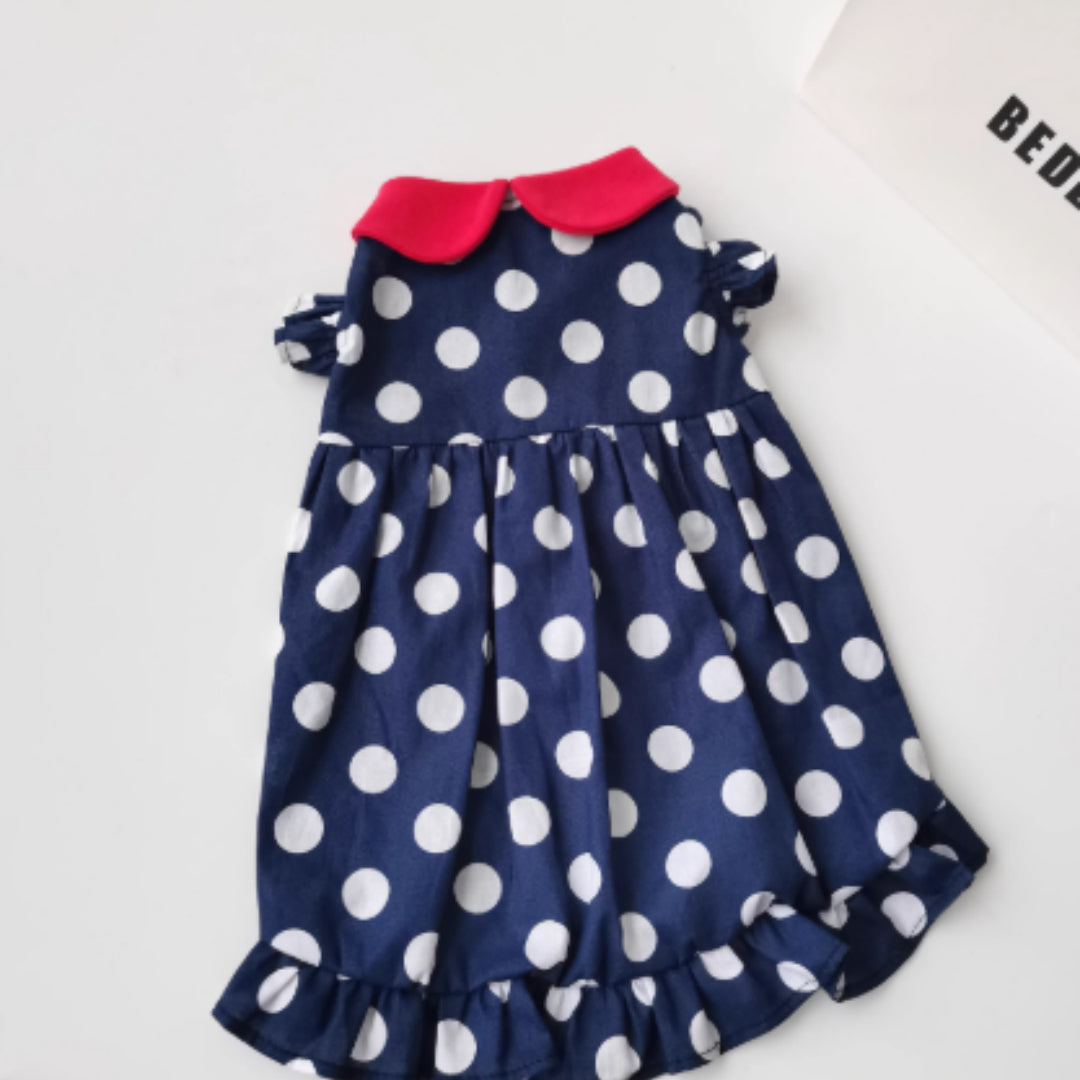 Hairless Cat Devon Summer Thin Doll Collar Princess Dress