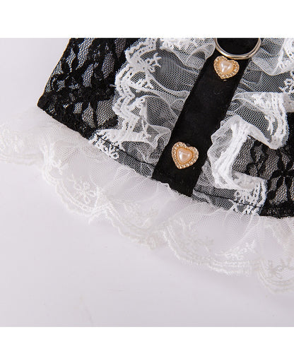 Cat Clothes Lace Traction Vest Puppy Kittens Thin Pet Cat Clothing